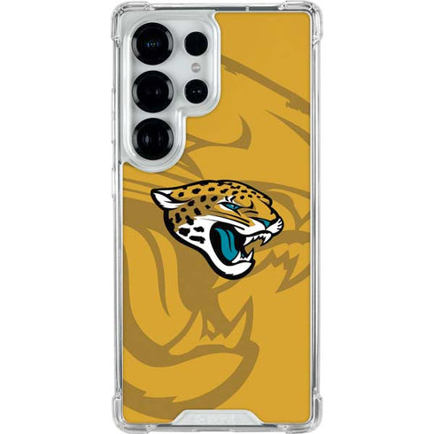 NFL Jacksonville Jaguars Double Vision Galaxy S26 Ultra Clear Case