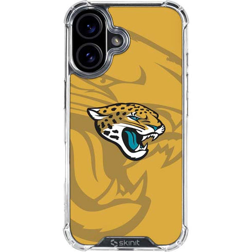 NFL Jacksonville Jaguars Double Vision iPhone 16 Plus Clear Case
