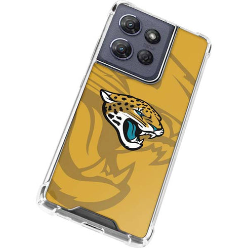 NFL Jacksonville Jaguars Double Vision Moto G 5G (2025) Clear Case