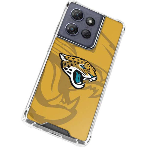 NFL Jacksonville Jaguars Double Vision Moto G Power 5G (2025) Clear Case