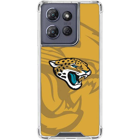 NFL Jacksonville Jaguars Double Vision Moto G Stylus 5G (2025) Clear Case
