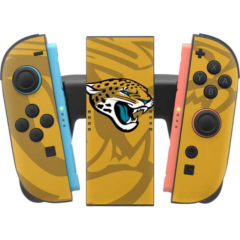 NFL Jacksonville Jaguars Double Vision Nintendo Switch 2 (2025) Joy-Con Controller Skin