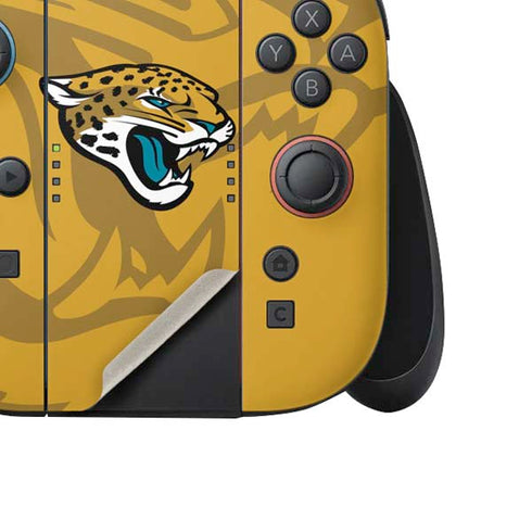 NFL Jacksonville Jaguars Double Vision Nintendo Switch 2 (2025) Joy-Con Controller Skin