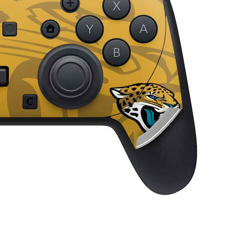 NFL Jacksonville Jaguars Double Vision Nintendo Switch 2 (2025) Pro Controller Skin