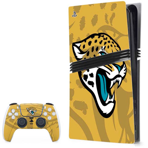 NFL Jacksonville Jaguars Double Vision PS5 Pro Bundle Skin