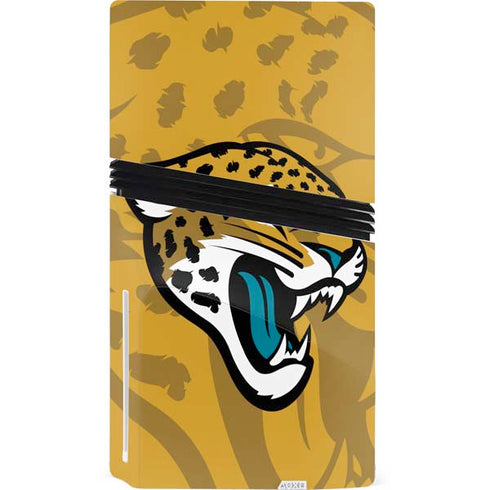 NFL Jacksonville Jaguars Double Vision PS5 Pro Disk Console Skin