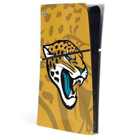 NFL Jacksonville Jaguars Double Vision PS5 Slim Digital Edition Console Skin