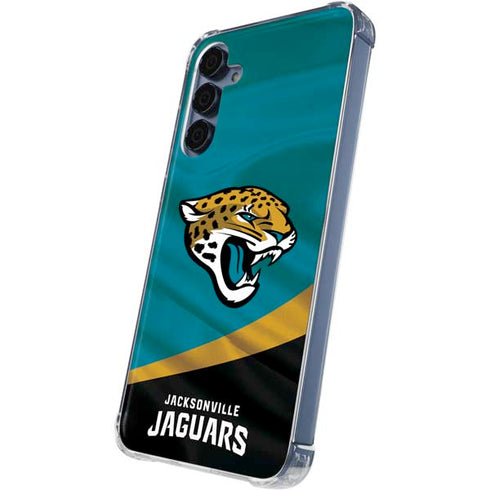 NFL Jacksonville Jaguars Galaxy A55 5G Clear Case