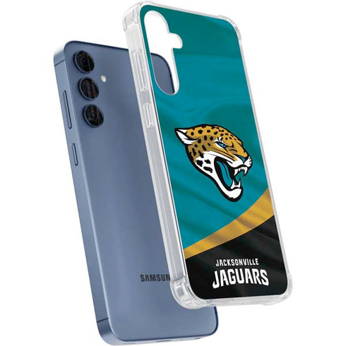 NFL Jacksonville Jaguars Galaxy A55 5G Clear Case