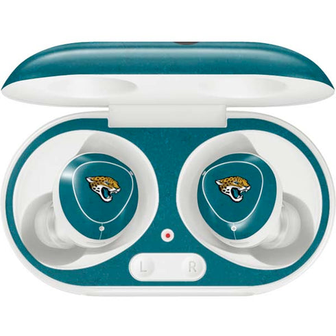 NFL Jacksonville Jaguars Teal Distressed Galaxy Buds Plus Skin