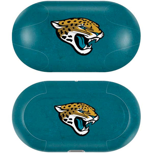 NFL Jacksonville Jaguars Teal Distressed Galaxy Buds Plus Skin