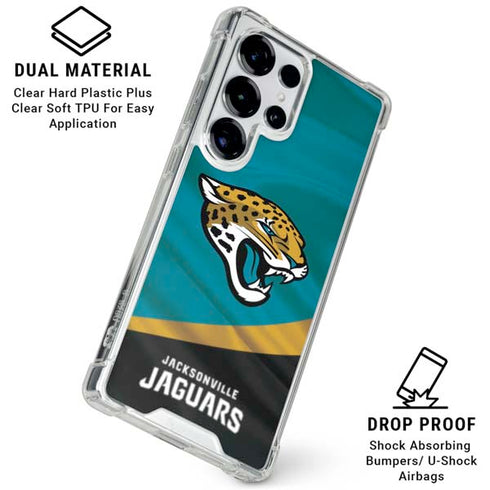 NFL Jacksonville Jaguars Galaxy S25 Ultra Clear Case
