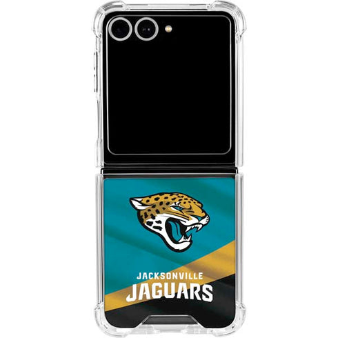 NFL Jacksonville Jaguars Galaxy Z Flip7 Clear Case