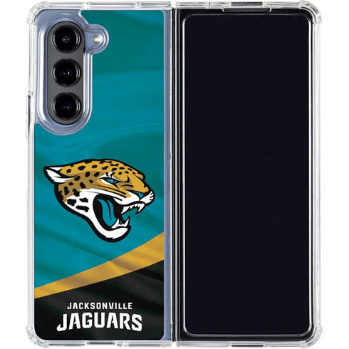 NFL Jacksonville Jaguars Galaxy Z Fold5 5G Clear Case