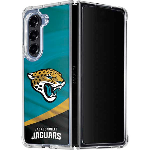 NFL Jacksonville Jaguars Galaxy Z Fold5 5G Clear Case