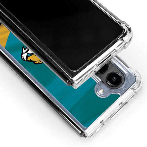NFL Jacksonville Jaguars Galaxy Z Fold5 5G Clear Case