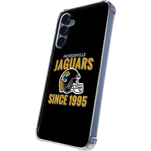 NFL Jacksonville Jaguars Helmet Galaxy A55 5G Clear Case