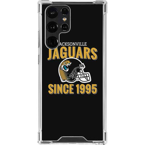 NFL Jacksonville Jaguars Helmet Galaxy S23 Ultra Clear Case