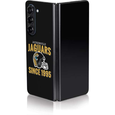 NFL Jacksonville Jaguars Helmet Galaxy Z Fold5 5G Skin