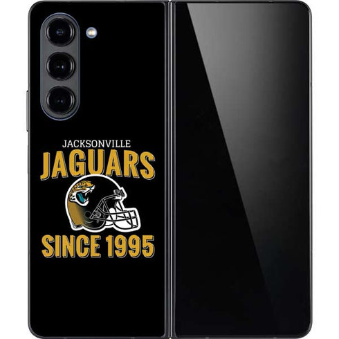 NFL Jacksonville Jaguars Helmet Galaxy Z Fold5 5G Skin