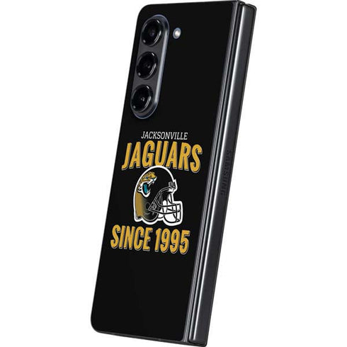 NFL Jacksonville Jaguars Helmet Galaxy Z Fold5 5G Skin