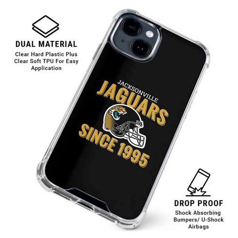 NFL Jacksonville Jaguars Helmet iPhone 15 Clear Case