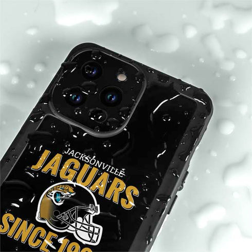 NFL Jacksonville Jaguars Helmet iPhone 15 Pro Waterproof Case