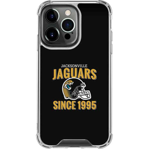 NFL Jacksonville Jaguars Helmet iPhone 16 Pro Clear Case