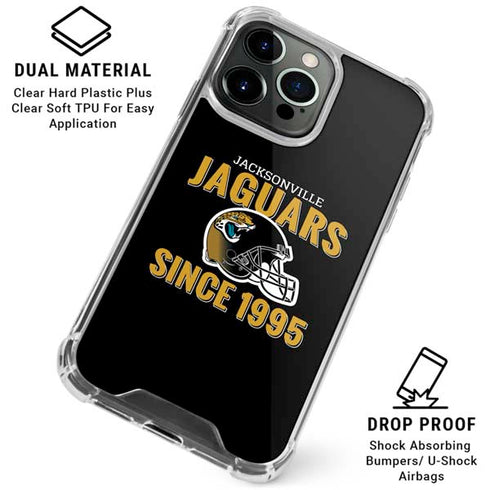 NFL Jacksonville Jaguars Helmet iPhone 16 Pro Clear Case