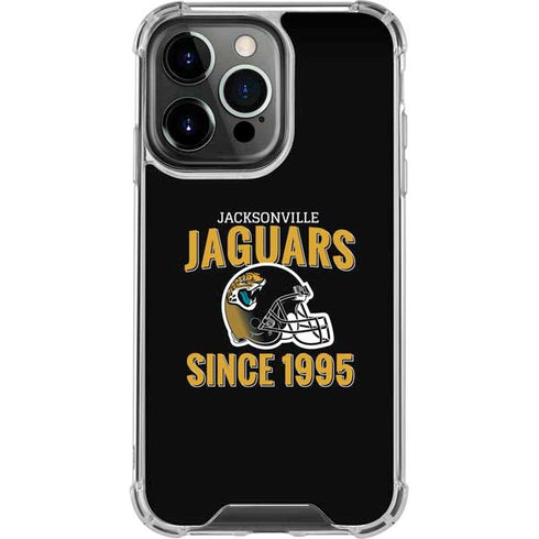 NFL Jacksonville Jaguars Helmet iPhone 16 Pro Max Clear Case