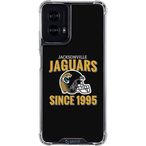 NFL Jacksonville Jaguars Helmet Moto G Power 5G (2024) Clear Case