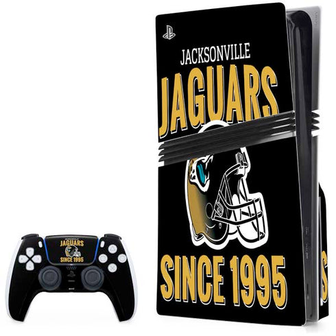 NFL Jacksonville Jaguars Helmet PS5 Pro Disk Bundle Skin