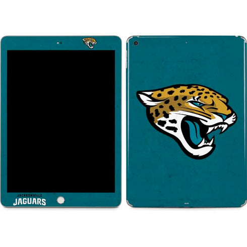 NFL Jacksonville Jaguars Teal Distressed Apple iPad Skin