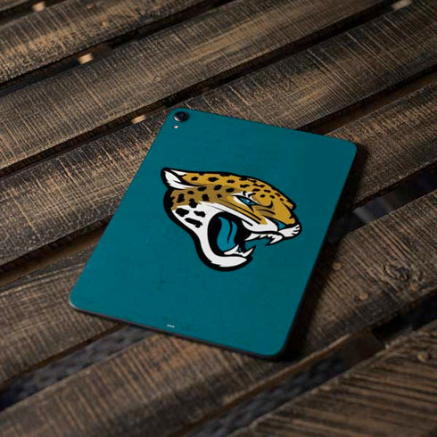 NFL Jacksonville Jaguars Teal Distressed Apple iPad Pro Skin