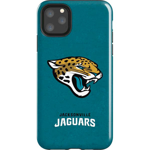NFL Jacksonville Jaguars Teal Distressed iPhone Cases