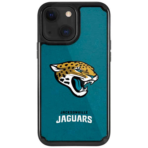 NFL Jacksonville Jaguars Teal Distressed iPhone Cases
