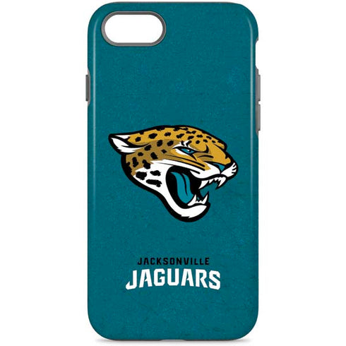 NFL Jacksonville Jaguars Teal Distressed iPhone Cases