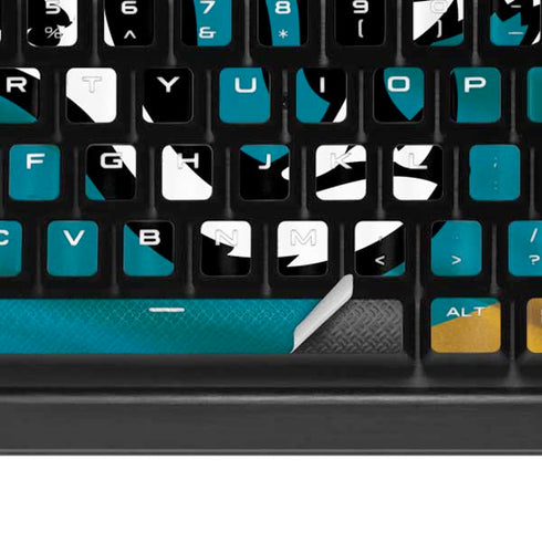 NFL Jacksonville Jaguars K95 RGB PLATINUM Mechanical Gaming Keyboard Skin