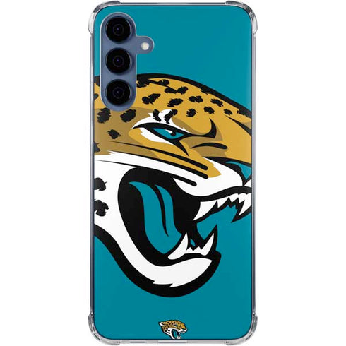 NFL Jacksonville Jaguars Large Logo Galaxy A35 5G Clear Case