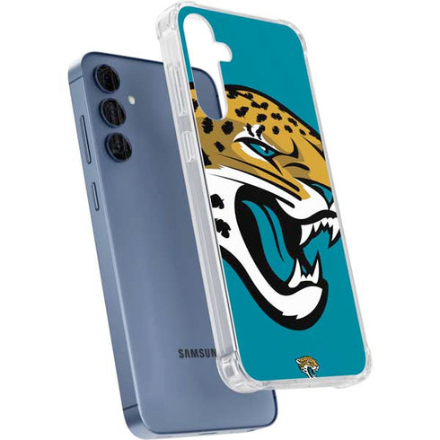 NFL Jacksonville Jaguars Large Logo Galaxy A55 5G Clear Case
