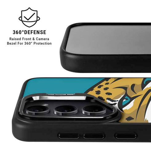 NFL Jacksonville Jaguars Large Logo Galaxy S25 Plus Kickstand Case
