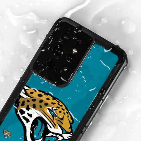 NFL Jacksonville Jaguars Large Logo Galaxy S24 Ultra Waterproof Case