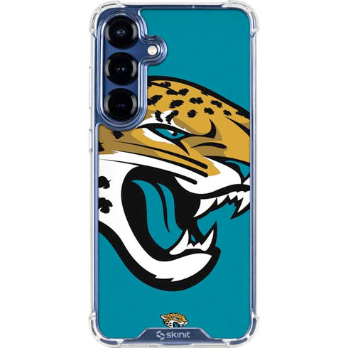 NFL Jacksonville Jaguars Large Logo Galaxy S25 FE Clear Case