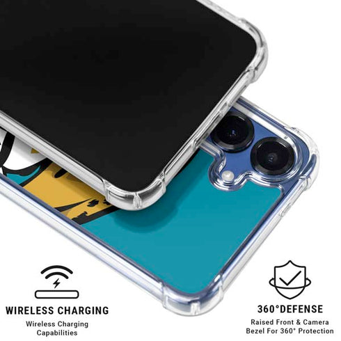 NFL Jacksonville Jaguars Large Logo Galaxy S25 FE Clear Case