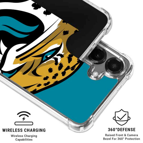 NFL Jacksonville Jaguars Large Logo Galaxy S26 Clear Case