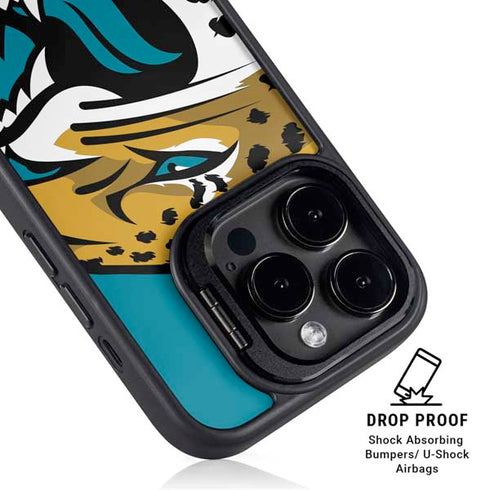 NFL Jacksonville Jaguars Large Logo iPhone 13 Pro Max Kickstand Case
