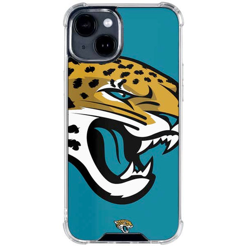 NFL Jacksonville Jaguars Large Logo iPhone 15 Clear Case