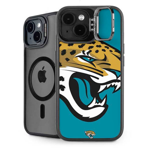NFL Jacksonville Jaguars Large Logo iPhone 15 Kickstand Case