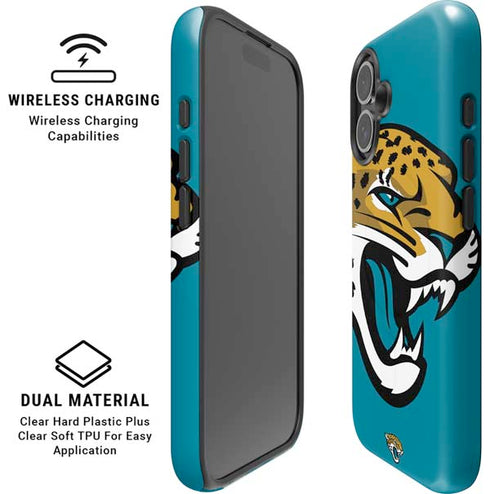 NFL Jacksonville Jaguars Large Logo iPhone 16 Magsafe Impact Case