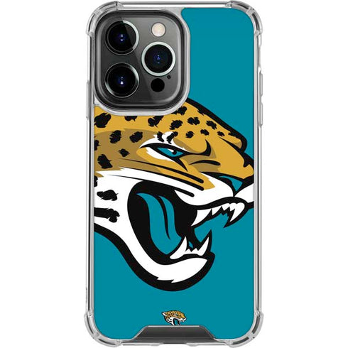 NFL Jacksonville Jaguars Large Logo iPhone 16 Pro Clear Case